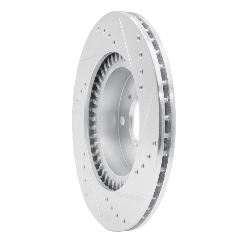 DFC 87-90 Acura LEGEND Front Left Drilled & Slotted Silver Brake Rotor