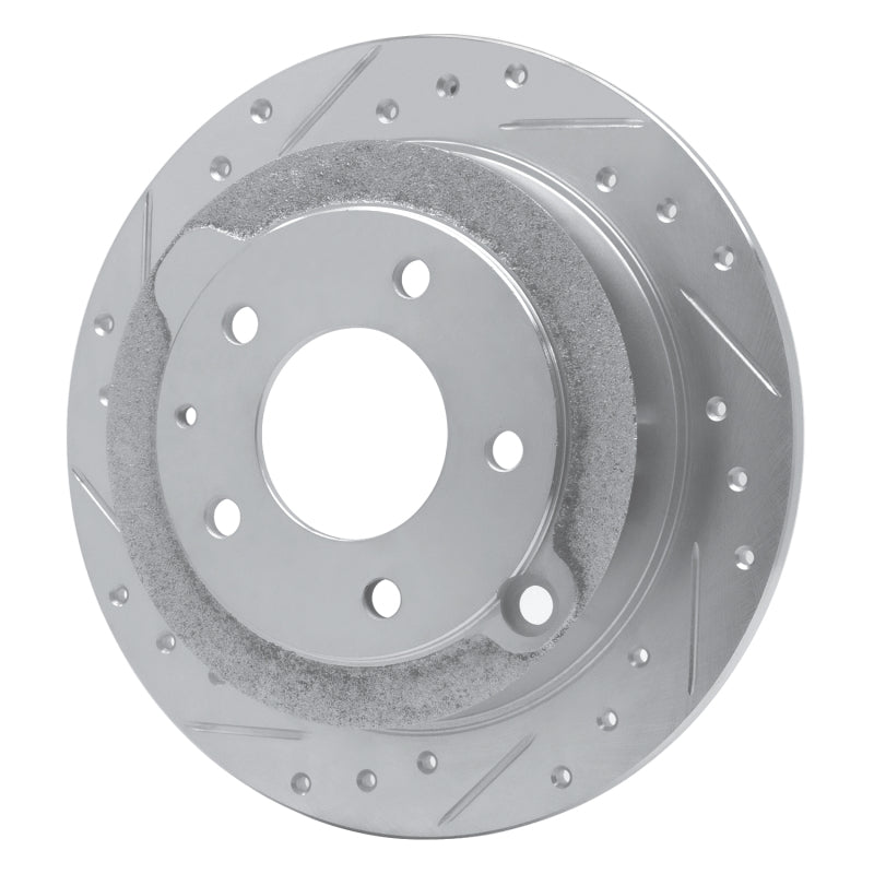 DFC 95-02 Mazda Millenia Rear Left Drilled & Slotted Silver Brake Rotor