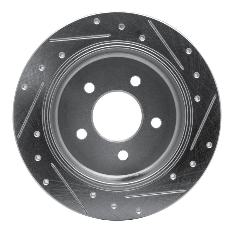 DFC 96-02 Ford Crown Victoria Rear Left Drilled & Slotted Silver Brake Rotor