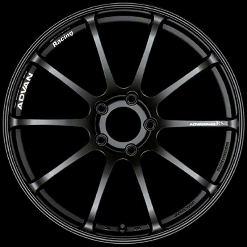 Advan RSII 17x8.0 / +48 Offset / 5x100 / 63mm Bore / Semi Gloss Black