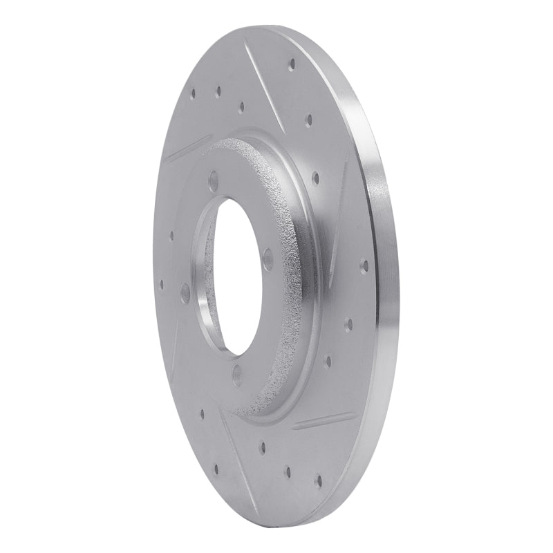 R1 78-83 Dodge CHALLENGER Front Right Drilled & Slotted Silver Brake Rotor