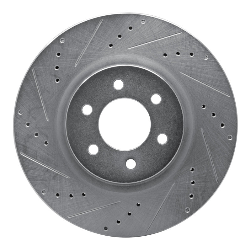 DFC 92-02 Dodge Viper Front Left Drilled & Slotted Silver Brake Rotor