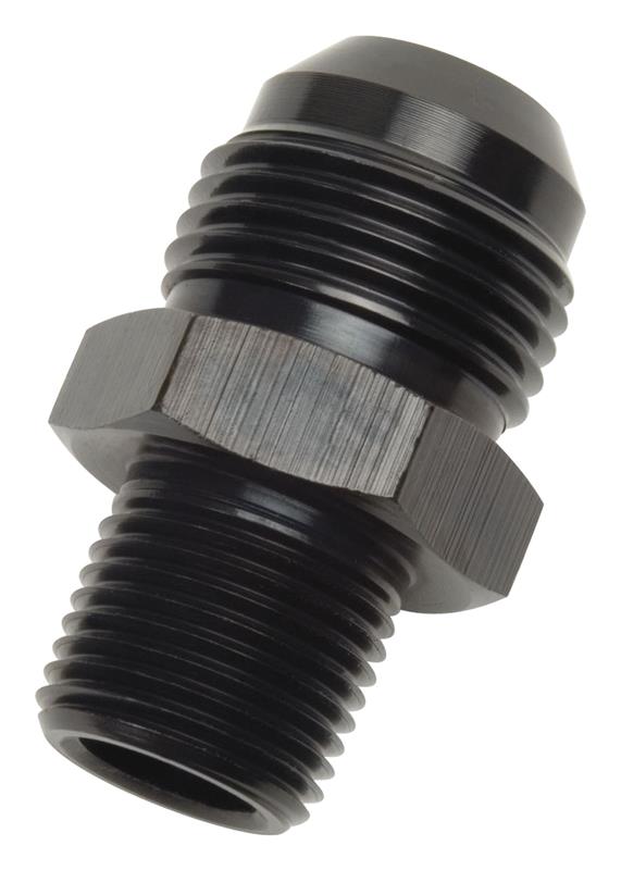 Russell Performance -4 AN to 1/8in NPT Straight Flare to Pipe (Black)