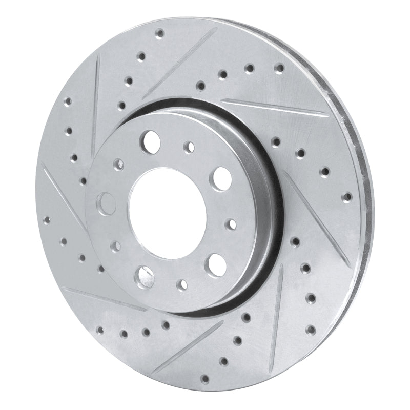 DFC 99-09 Volvo S60/S80/V70/XC70 Front Left Drilled & Slotted Silver Brake Rotor