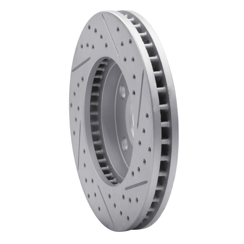 R1 90-97 Buick Lesabre Front Left Drilled & Slotted Geo-Carbon Rotor