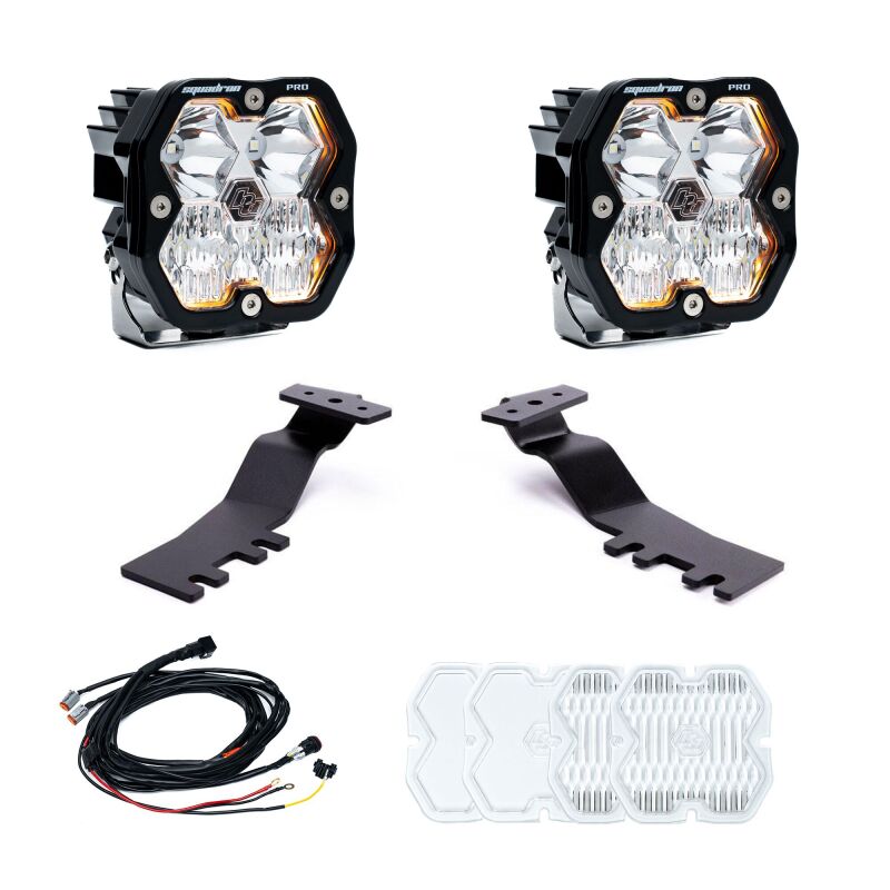 Baja Designs 2024+ Toyota Tacoma Squadron Pro 2.0 A-Pillar Kit (Driving/Combo) - Clear