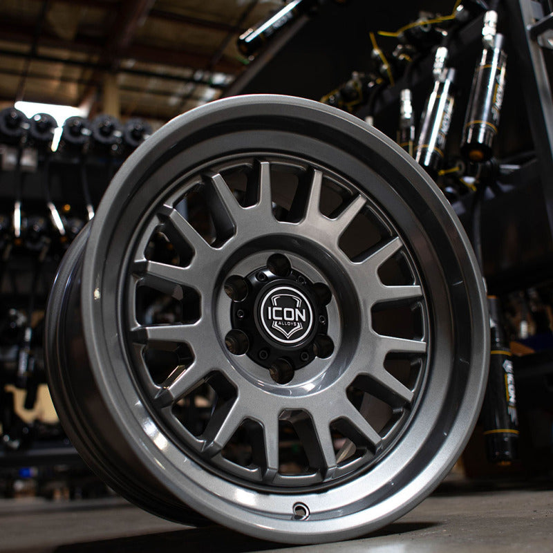 ICON Alloys Anza Gun Metal - 17x8.5 / 6x135 / 6mm / 5in BS