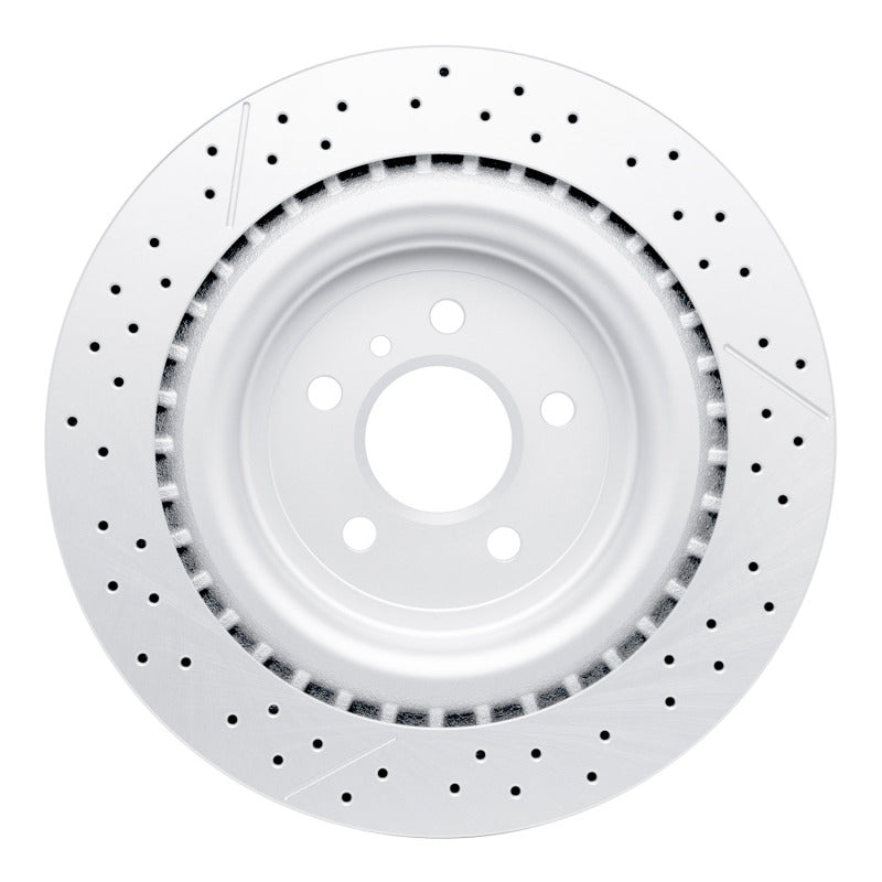 R1 12-19 Mercedes-Benz GLE63 AMG Rear Drilled & Slotted GeoSPEC Coated Rotor