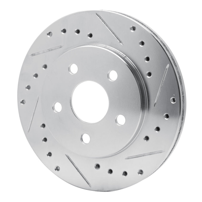 R1 91-92 Dodge Monaco Front Right Drilled & Slotted Silver Brake Rotor