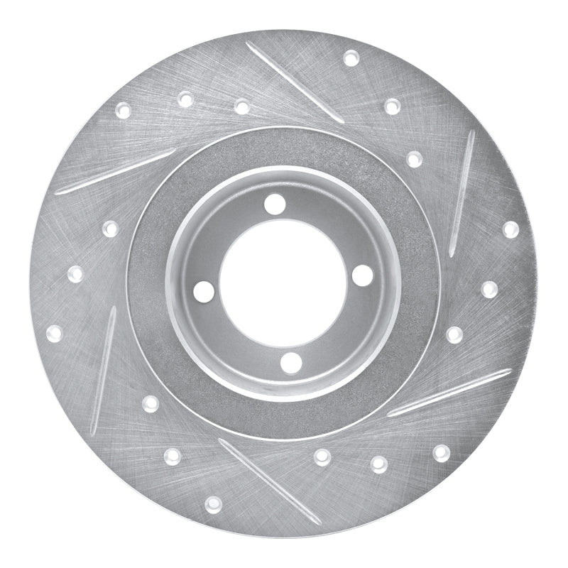 DFC 67-76 BMW 1600 Front Left Drilled & Slotted Silver Brake Rotor