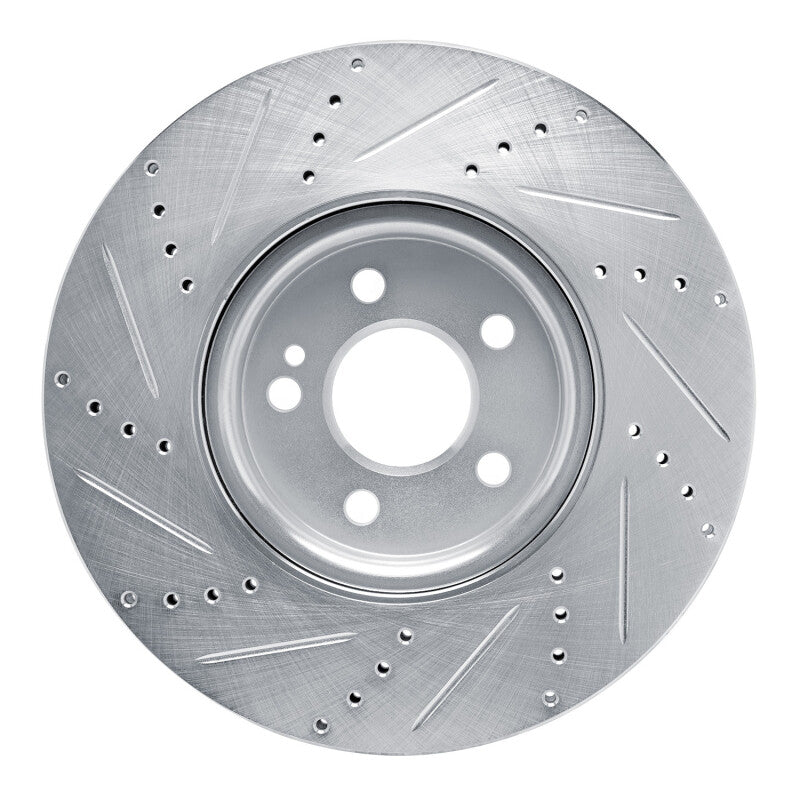 DFC 19-25 Mercedes-Benz GLB250 Front Right Drilled & Slotted Silver Brake Rotor