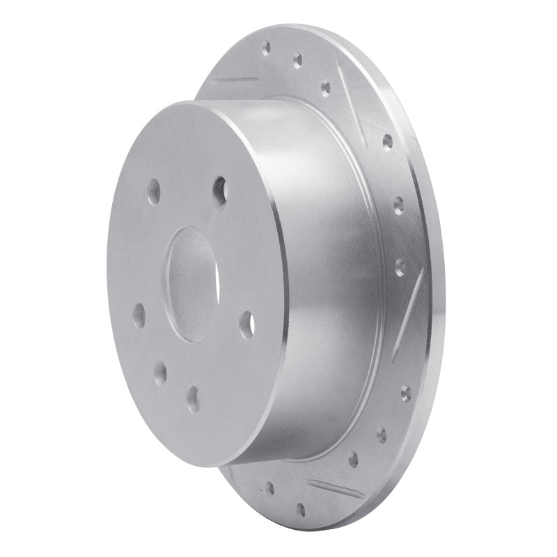 R1 99-02 Daewoo Leganza Rear Right Drilled & Slotted Silver Brake Rotor
