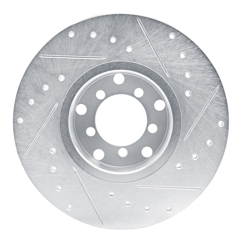 DFC 65-73 Mercedes-Benz 300SEL Front Left Drilled & Slotted Silver Brake Rotor