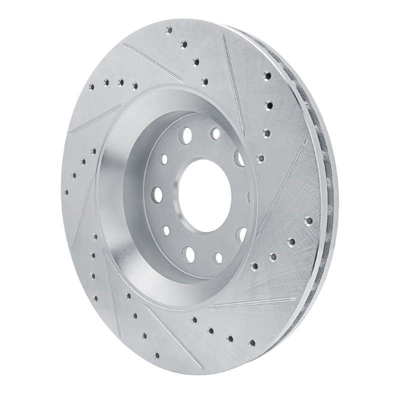 DFC 18-25 Jeep Gladiator Front Left Drilled & Slotted Silver Brake Rotor