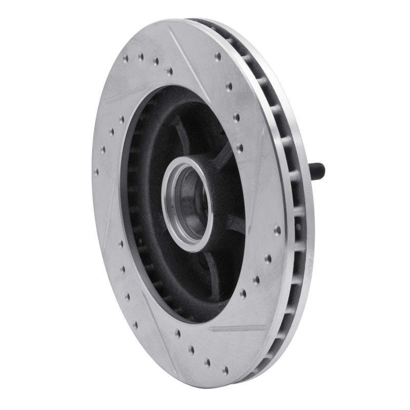DFC 88-91 Chevrolet C1500 Front Left Drilled & Slotted Silver Brake Rotor