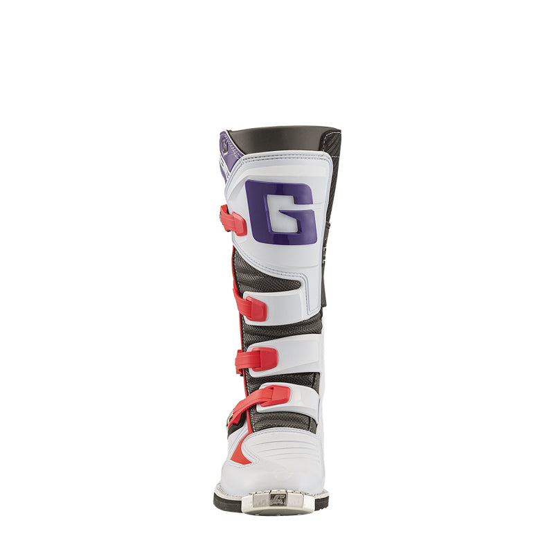 Gaerne GXJ Boot White/Red/Purple Size Youth - 6