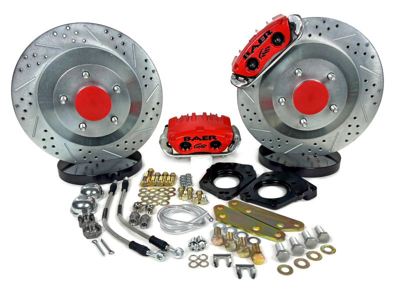 Baer Brakes 64-72 GM Chevelle/Cutlass/Skylark 13in Classic Series Front Brake Kit - Red