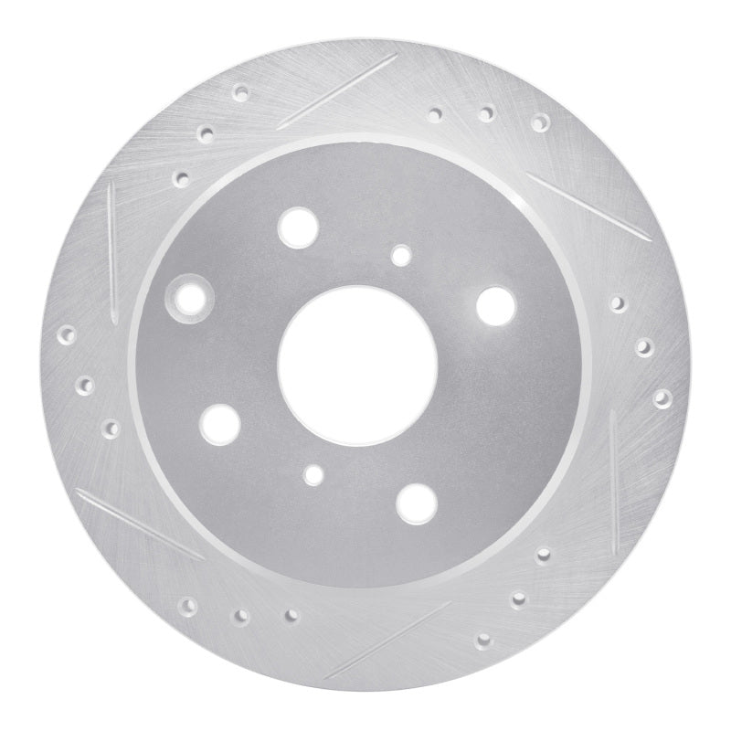 DFC 82-85 Toyota Celica Rear Left Drilled & Slotted Silver Brake Rotor