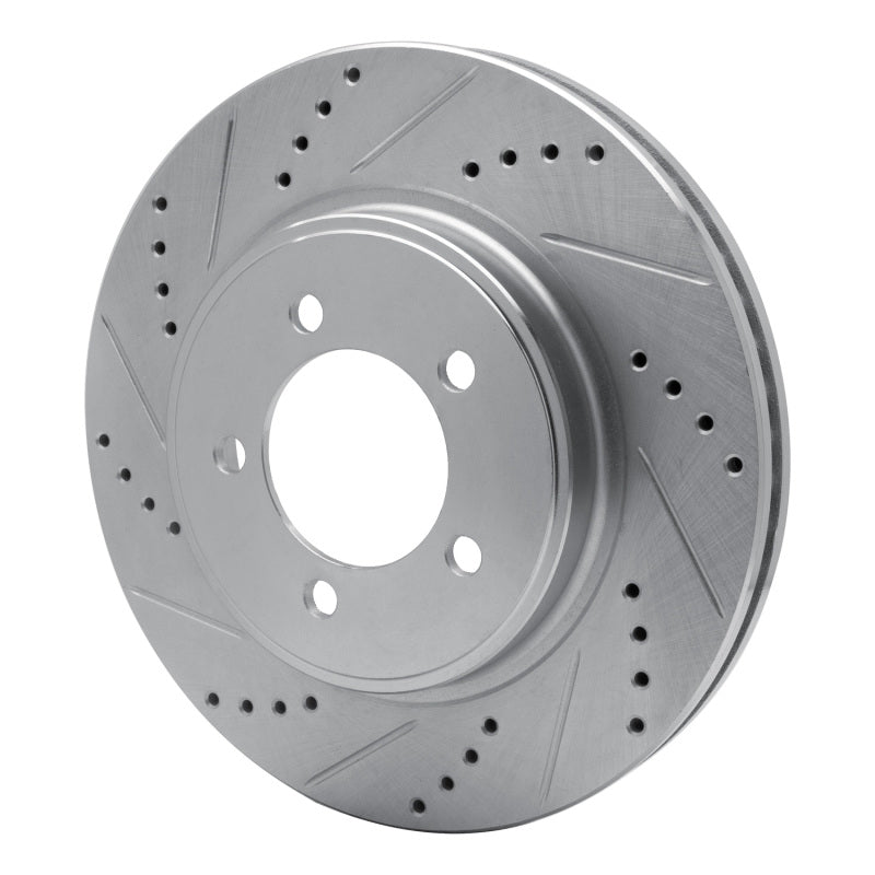 DFC 06-10 Ford Explorer Sport Trac Front Left Drilled & Slotted Silver Brake Rotor