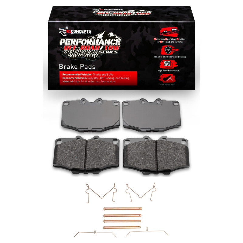 R1 1979-1985 Toyota Pickup Front Performance Off-Road/Tow Brake Pads & Hardware Kit