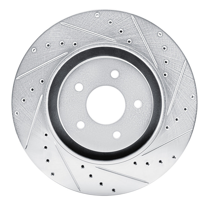 DFC 22-25 Infiniti QX60 Front Right Drilled & Slotted Silver Brake Rotor