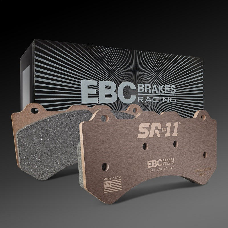 EBC Racing 15-19 Chevy Corvette (C7) Z06 6.2L SR-11 Race Rear Brake Pads (Excl Carbon Ceramic Rotor)