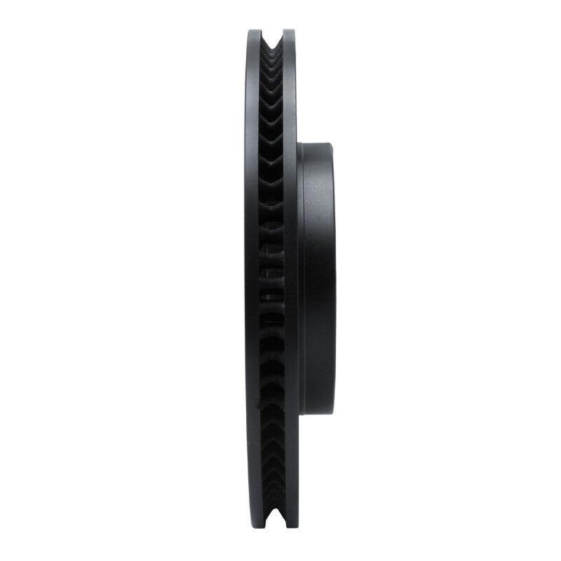 R1 18-25 Lexus UX250h Front Right Drilled & Slotted Black Brake Rotor