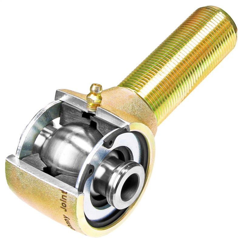 RockJock Johnny Joint Rod End 2 1/2in Forged 2.625in X .562in Ball 1 1/4in-12 LH Thread Shank
