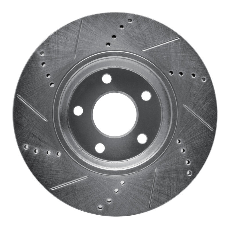 DFC 04-12 Chevrolet Cobalt Front Right Drilled & Slotted Silver Brake Rotor