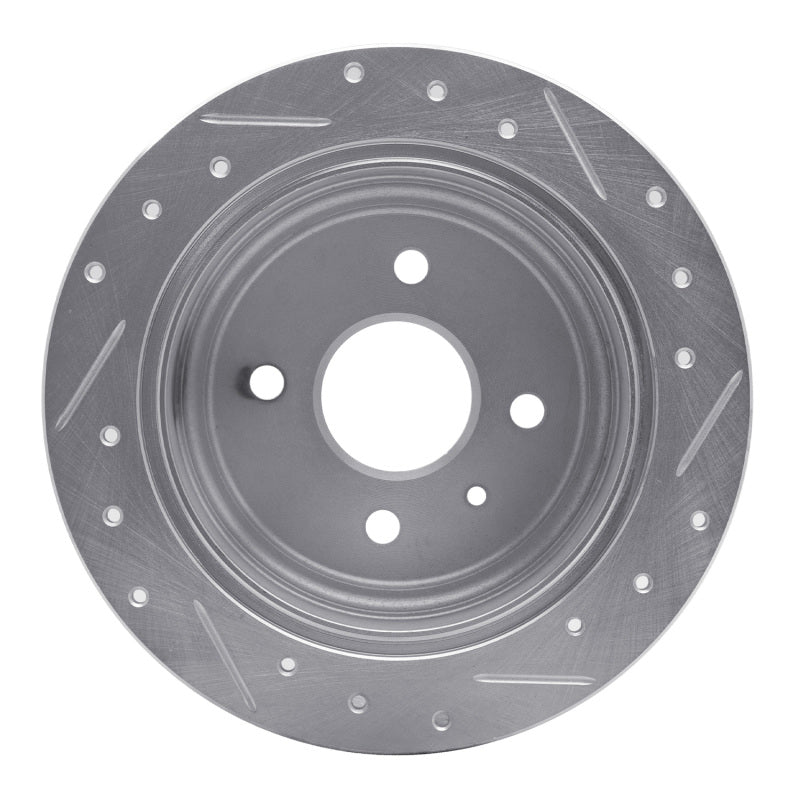 DFC 99-02 Daewoo Nubira Rear Left Drilled & Slotted Silver Brake Rotor