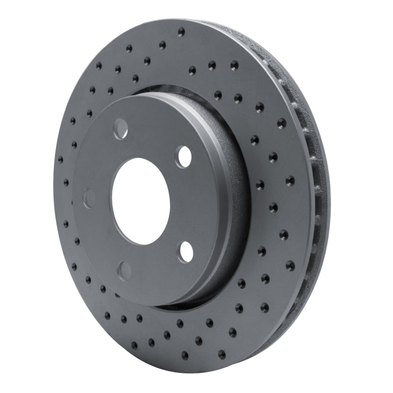 DFC 07-18 Jeep Wrangler Front Left Drilled Geoperformance Rotor
