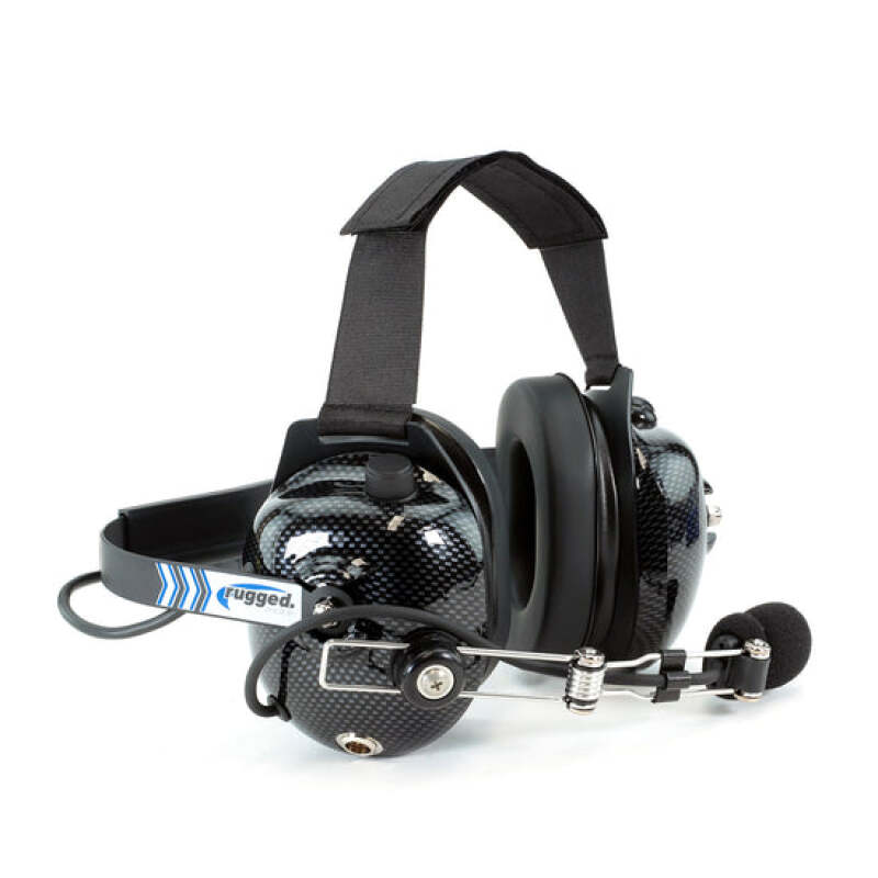 Rugged Radios H41 Behind the Head (BTH) Headset for 2-Way Radios - Carbon Fiber