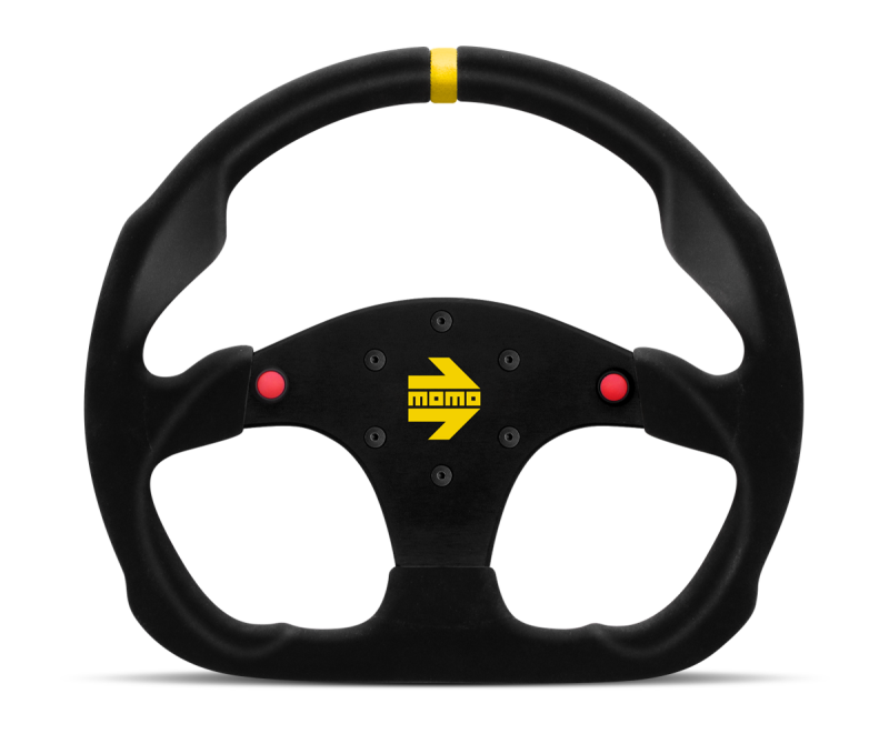 Momo MOD69 Steering Wheel 350 mm - Black Suede/Black Spokes