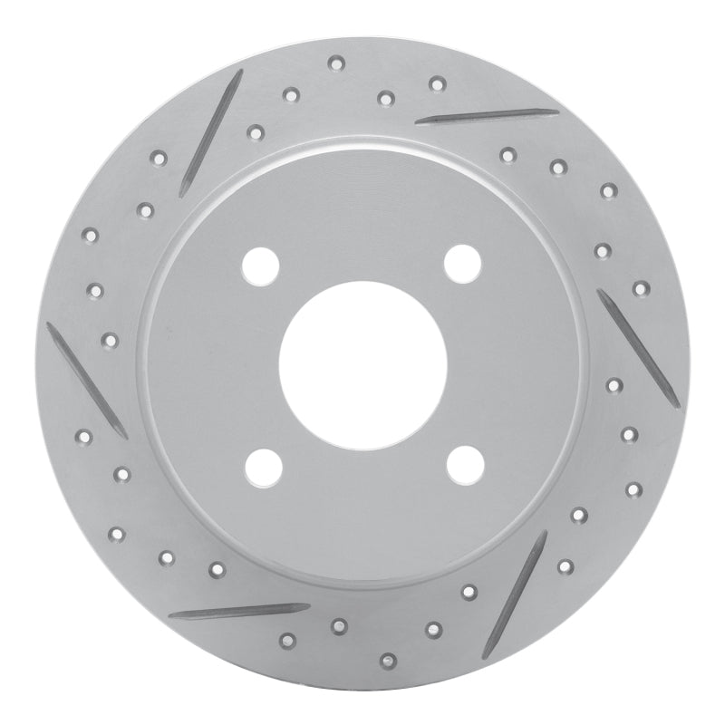 R1 16-25 Mazda MX-5 Miata Rear Left Drilled & Slotted Geo-Carbon Rotor