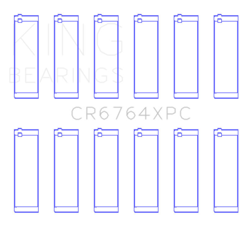 King Engine Bearings Skoda BUD (Size STDx) Performance MaxKote Coated Rod Bearing Set