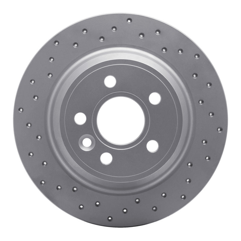 DFC 07-10 Volvo S80 Rear Left Drilled Geoperformance Rotor