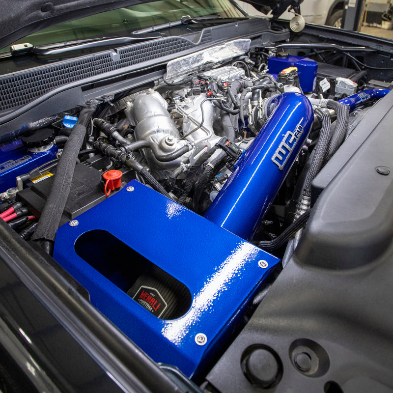 Wehrli 17-19 GM Duramax L5P 4in Intake Kit - Fine Texture Black