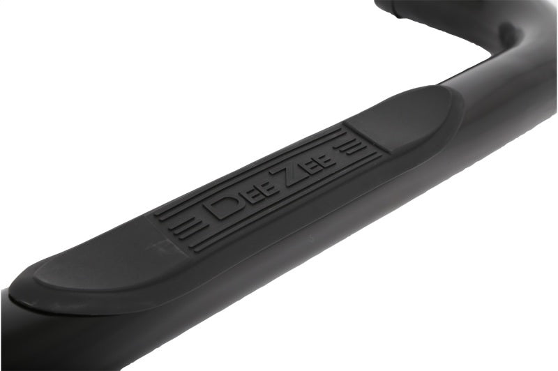 Dee Zee 14-19 Chevrolet Silverado Tubes - 3In Round Black Steel CrewCab