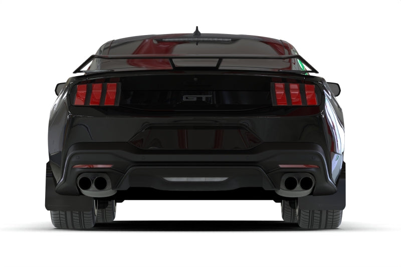 Rally Armor 24-26 Ford Mustang Black UR Mud Flap w/ Metallic Black Logo