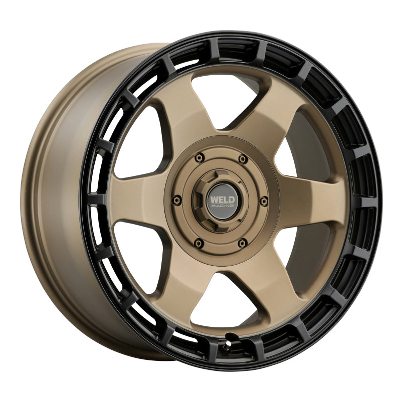 Weld Off-Road Ridge 17x9 - 5x114.3 / 5x127 BP - ET-12 - 78.1mm CB - Satin Bronze Wheel (Black Ring)