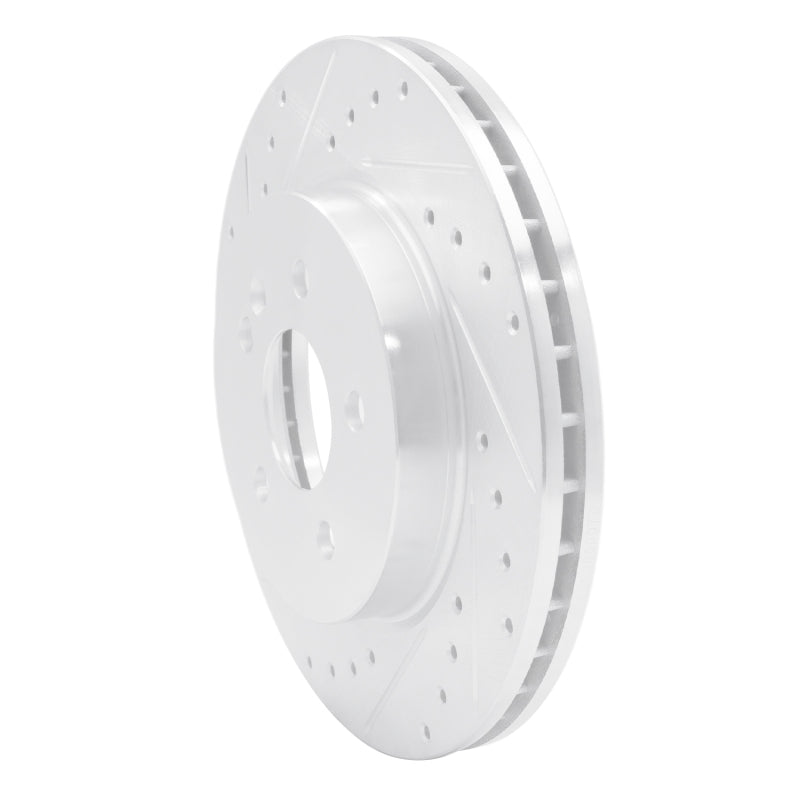 R1 98-05 Mercedes-Benz ML320 Front Left Drilled & Slotted Silver Brake Rotor