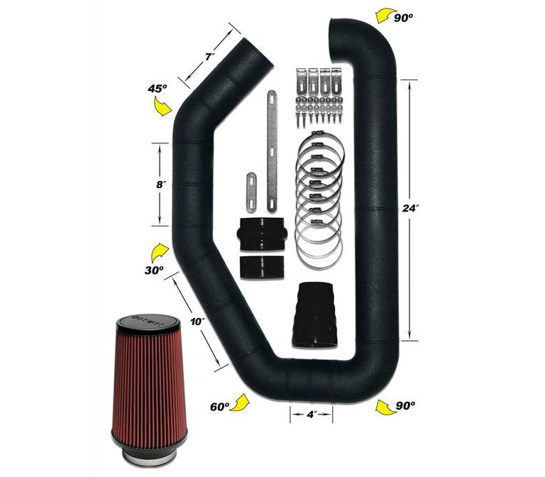 Airaid U-Build-It - 4.0in MAF Tube w/ 9700 Hitachi Plate