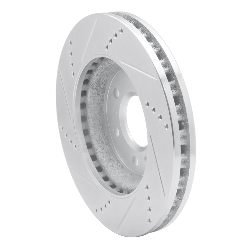 R1 06-09 Buick TERRAZA Front Right Drilled & Slotted Silver Brake Rotor