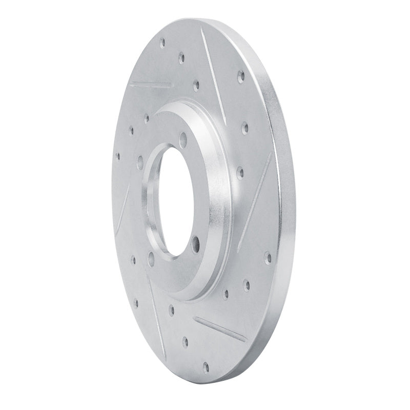 DFC 79-81 Toyota Celica Front Right Drilled & Slotted Silver Brake Rotor