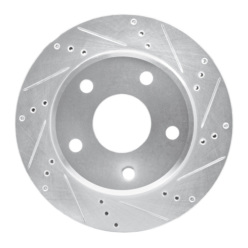 DFC 05-11 Dodge Dakota 4WD Front Right Drilled & Slotted Silver Brake Rotor