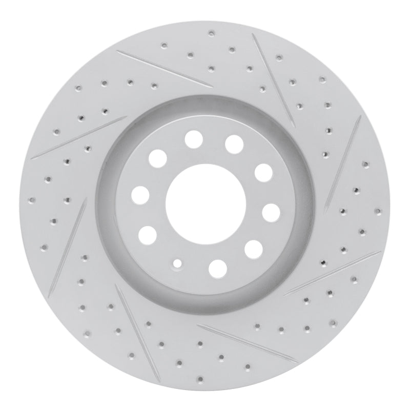 R1 98-09 Audi A4 (USA/Canada) Front Right Drilled & Slotted Geo-Carbon Rotor
