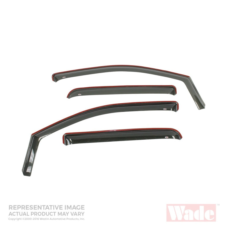 Westin 2010-2018 Toyota 4Runner In-Channel Wind Deflector 4pc - Smoke
