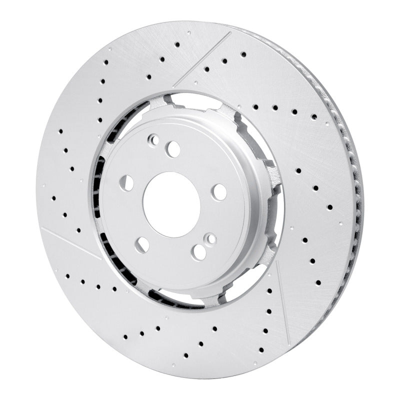 R1 21-25 Mercedes-Benz Gls63 AMG Rear Drilled & Slotted Geo-Carbon Series Rotor