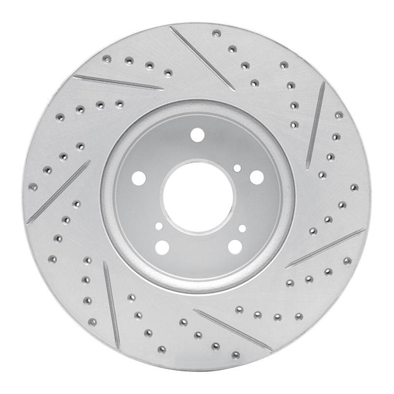 R1 13-25 Acura RDX Front Left Drilled & Slotted Geo-Carbon Rotor