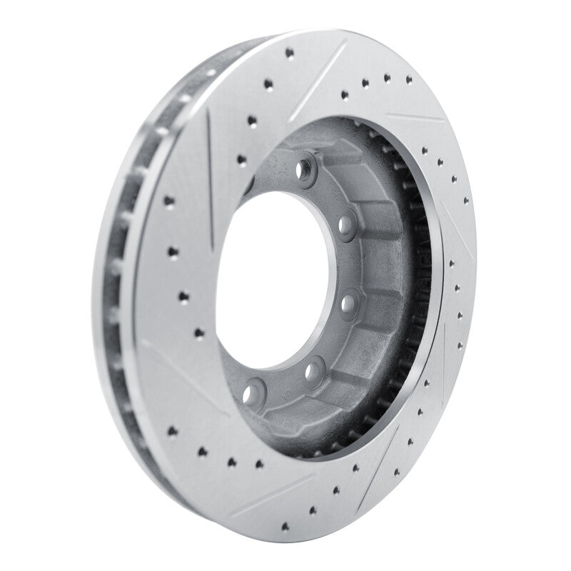 R1 77-00 Chevrolet V30 & V3500 Pickup Front Right Drilled & Slotted Silver Brake Rotor